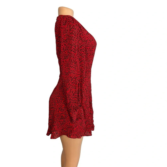 Alice and Olivia Polly Leopard Print Fit-and-Flare Dress - Picture 6 of 10